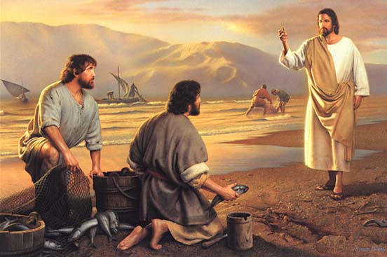 Jesus calling His disciples