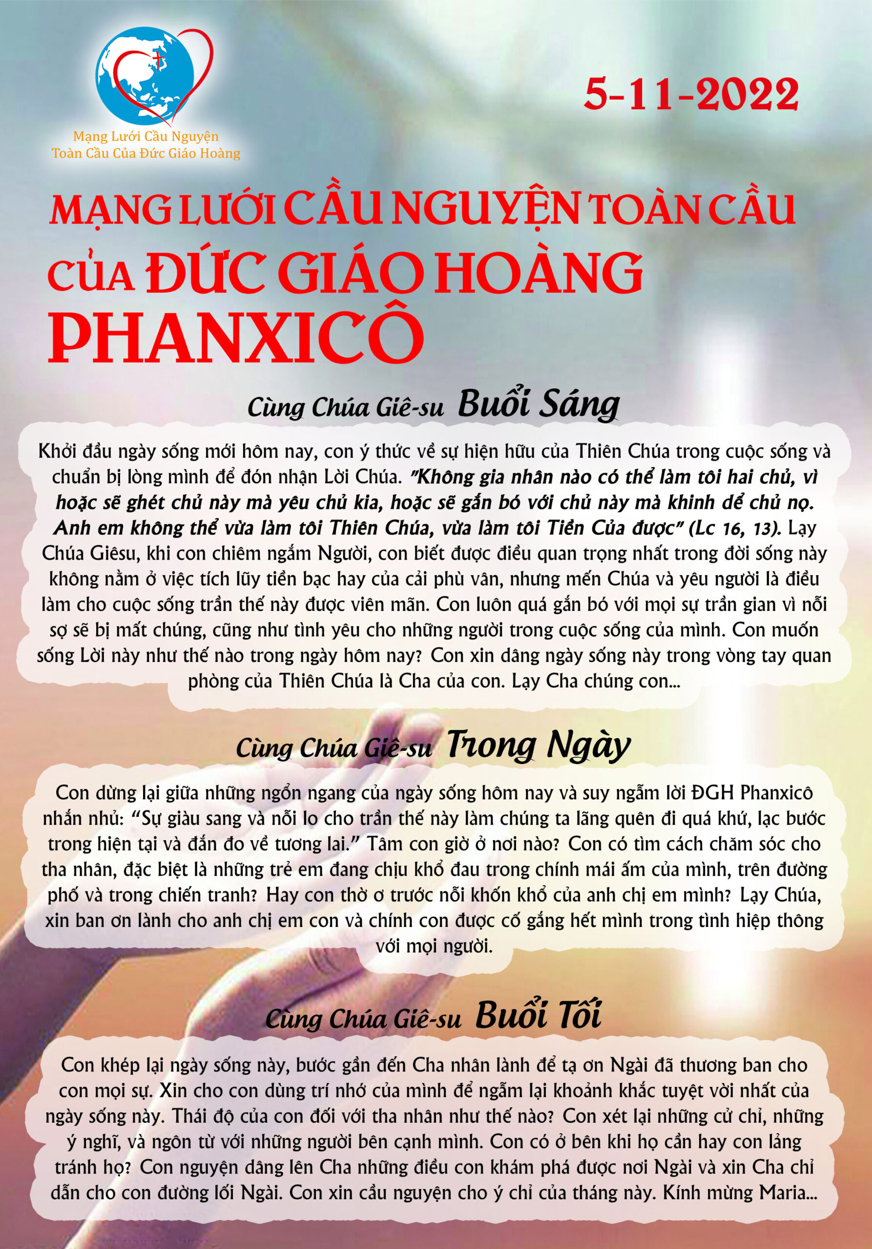 Tông Đồ Cầu Nguyện Thang Vo s Blog