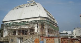 Nhà thờ đang trong giai đoạn hoàn thiện